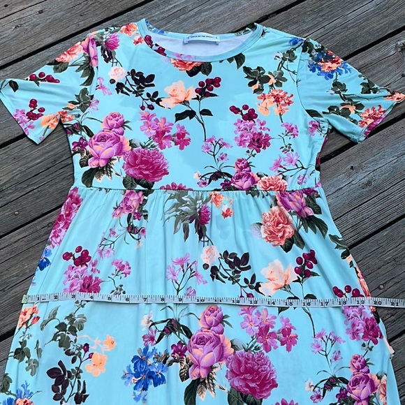 Saved By The Dress attractive floral maxi M-L - Picture 11 of 13
